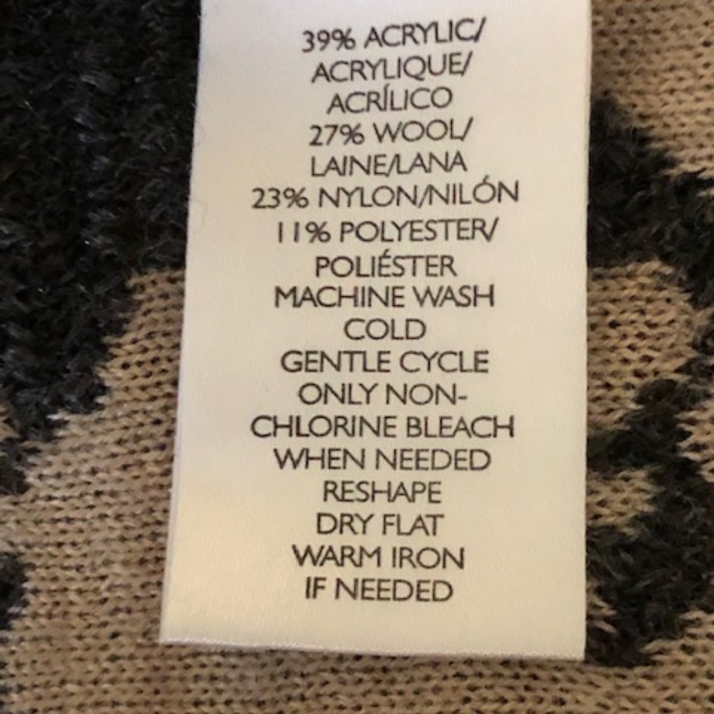 Women's Loft Ann Taylor Dark Charcoal and Tan Knit Dress XS - Picture 7 of 13